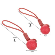 HOOPET Bite-Resistant Rubber Ball Dog Toy - Solid Chew & Fetch Ball