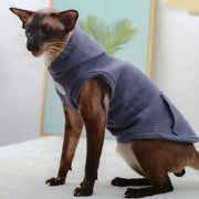 Warm Cotton Sphynx Cat Hoodie - Fleece Vest Pajama Sweatshirt