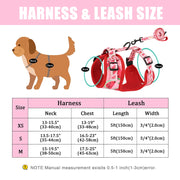 Adjustable Mesh French Bulldog Harness & Leash Set - Printed Puppy Vest