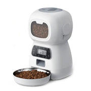 3.5L Automatic Pet Feeder with Timer and Stainless Steel Bowl