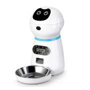 3.5L Automatic Pet Feeder with Timer and Stainless Steel Bowl
