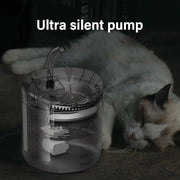 ROJECO Automatic Cat Water Fountain with Sensor Drinking Tray