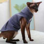 Warm Cotton Sphynx Cat Hoodie - Fleece Vest Pajama Sweatshirt