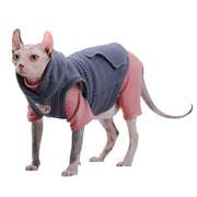 Warm Cotton Sphynx Cat Hoodie - Fleece Vest Pajama Sweatshirt