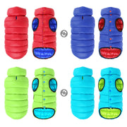 Reversible 3-Layer Winter Dog Vest - Waterproof Warm Coat