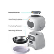 3.5L Automatic Pet Feeder with Timer and Stainless Steel Bowl