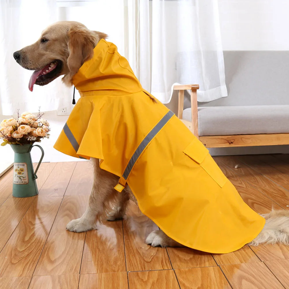 Reflective Dog Raincoat - Lightweight Waterproof Pet Coat XS-XXXL