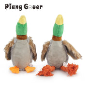 Plush Duck Squeaky Dog Toy - Chew Rope Tooth-Cleaning Play Toy