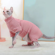 Warm Cotton Sphynx Cat Hoodie - Fleece Vest Pajama Sweatshirt