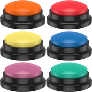 Recordable Dog Training Buttons With Light - Interactive Talking Buzzer Set