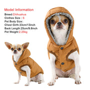 Windproof Fleece Cat Hoodie Coat - Cozy Winter Kitten Jacket