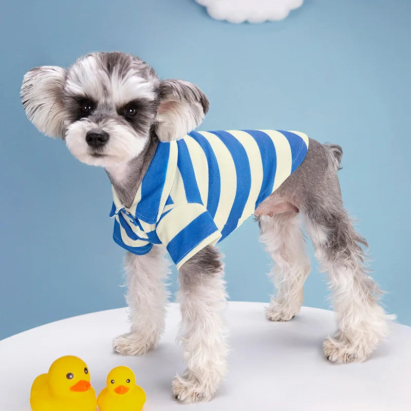 Casual Dog Polo Shirt - Summer T-Shirt for Dogs and Cats