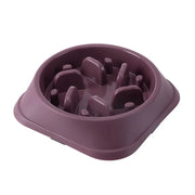 Round Anti-Choking Slow Feeder Bowl for Dogs and Cats