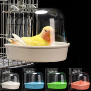 External Hanging Bird Bath for Parrots and Small Birds