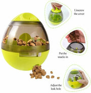 Interactive Slow Feeder Treat Ball - IQ Food Dispenser Dog Toy