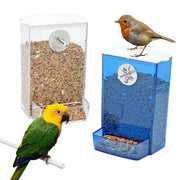 Anti-Splash Automatic Bird Feeder Box for Parakeets