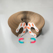 Round Corrugated Cat Scratcher Board with Ball Toy