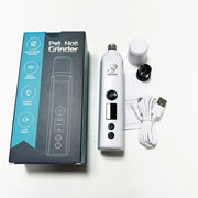 Low Noise Electric Dog Nail Grinder - Pet Paw Grooming Trimmer