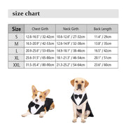 Dog Formal Tuxedo Shirt With Bow Tie - Wedding Party Pet Outfit