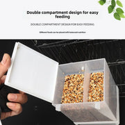 Anti-Splash Automatic Bird Feeder Box for Parakeets