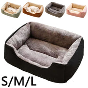 Plush Cat and Dog Bed Cushion - Breathable Basket House Bed