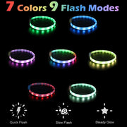 USB Rechargeable LED Dog Collar with 9 Flashing Modes