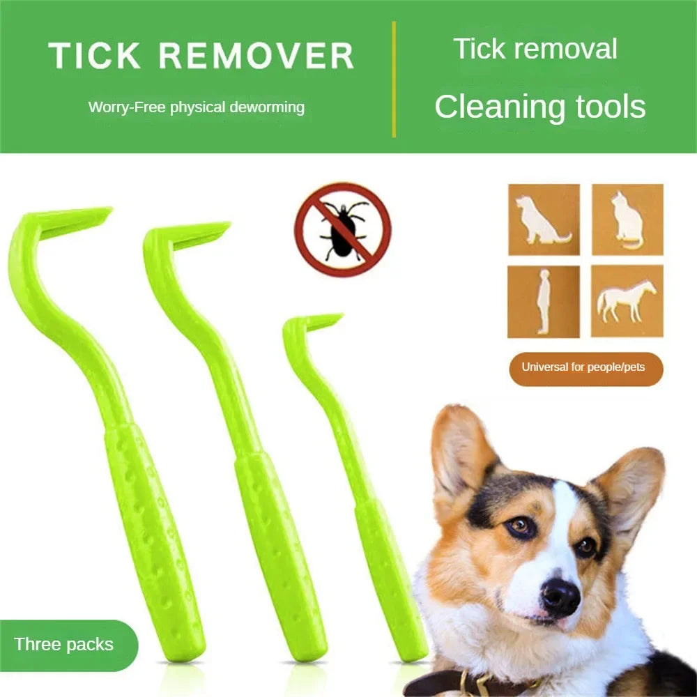 Pet Tick Remover Tweezer Hook Set for Dogs and Cats