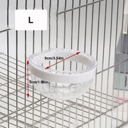 Detachable Transparent Bird Food and Water Cup