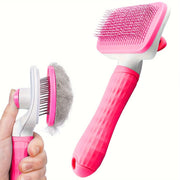Self-Cleaning Slicker Brush for Dog and Cat Hair Removal