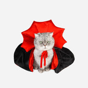 Halloween Vampire Cloak Pet Costume - Cute Cat & Small Dog Cape