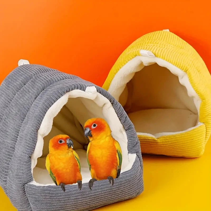 Warm Cotton Parrot Nest Hammock for Bird Cages