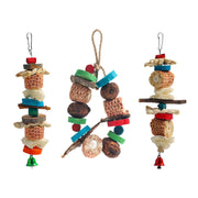 Natural Corn Cob and Loofah Parrot Chewing Toy