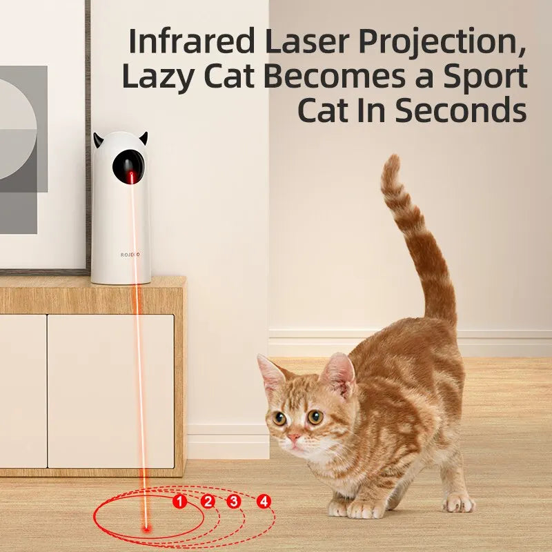 ROJECO Interactive LED Laser Cat Teaser Toy