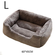 Plush Cat and Dog Bed Cushion - Breathable Basket House Bed