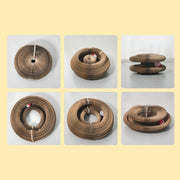 Round Corrugated Cat Scratcher Board with Ball Toy