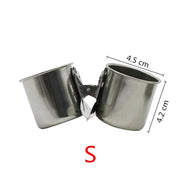 Stainless Steel Bird Feeding Bowl with Clip Holder