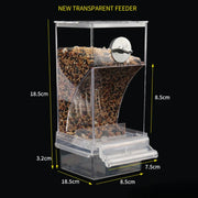 Anti-Splash Automatic Bird Feeder Box for Parakeets