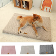 3D Foam Orthopedic Dog Bed - Washable Faux Fur Crate Mat