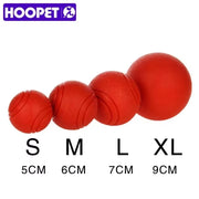 HOOPET Bite-Resistant Rubber Ball Dog Toy - Solid Chew & Fetch Ball