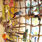 Rope Climbing Net Chew Toy for Parrots