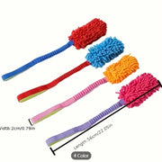Plush Rope Dog Chew Toy With Handle - Pulling Toy for Active Chewers