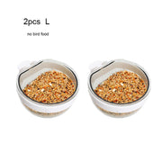 Detachable Transparent Bird Food and Water Cup