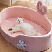 Detachable Washable Pet Bed - Soft Four-Season Dog & Cat Sleeper