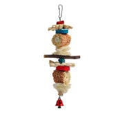 Natural Corn Cob and Loofah Parrot Chewing Toy