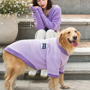 Fleece Hoodie Vest for Big Dogs - Warm Jacket for Large Breeds