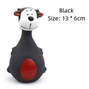 Squeaky Animal Chew Toy for Dogs - Elephant & Cow Rubber Vocal Toy