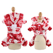 Santa Dog & Cat Christmas Costume - Festive Puppy Jacket Coat