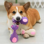 Squeaky Animal Chew Toy for Dogs - Elephant & Cow Rubber Vocal Toy