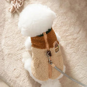 Brown Two-Legged Dog Cardigan Jacket - Warm Puppy Coat S-XXL