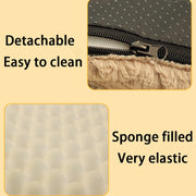 3D Foam Orthopedic Dog Bed - Washable Faux Fur Crate Mat